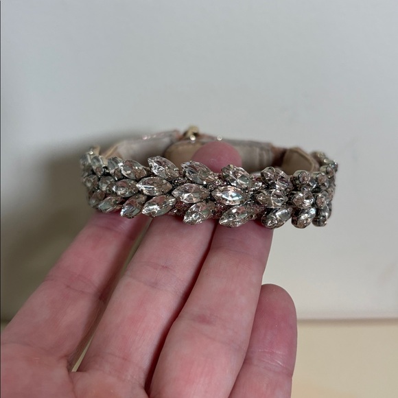 Badgley‎ Mischka Mayra Ankle Strap Evening Shoe rose gold glitter size 8 - Picture 10 of 13